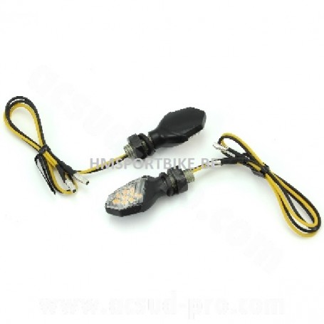 CLIGNOTANT HOMOLOGUE OPM CLUBBER A LEDS NOIR (LA PAIRE) DAX SKYTEAM MOTO SCOOTER