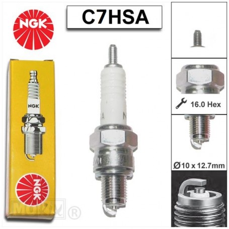 BOUGIE ALLUMAGE NGK C7HSA DAX SKYTEAM ZHENHUA TNT CITY SCOOTER 4 T PEUGEOT SYM NECO ......