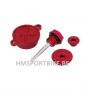 KIT BOUCHONS DRESS UP ALU CNC RED DAYTONA ANIMA ZONGSHEN 190 212