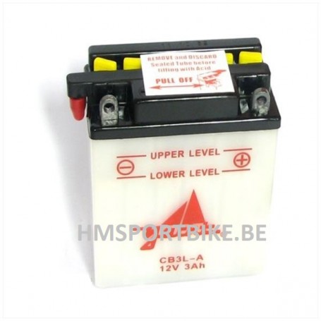 BATTERIE 12 VOLTS CB3L-A DIMENSIONS 100 X 57 X 110 VINTAGE OLDTIMER ANCETRE