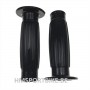 POIGNEES CLASSIC RETRO NOIR MOTO SCOOTER POUR GUIDON 22MM