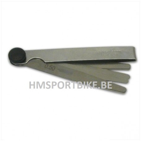 CANIF A LAMES JAUGES D'EPAISSEUR REGLAGE SOUPAPES 0.05 A 0.50