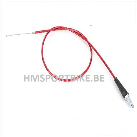 CABLE DE GAZ ACCELERATEUR TUNING ROUGE POIGNEE RAPIDE DIRTBIKE CROSS DAX SKYTEAM 75 CMS