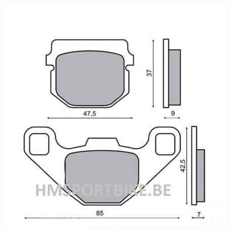 PLAQUETTES DE FREIN PEUGEOT KISBEE VIVACITY BUXY HONDA MB80 SCOOTER CHINOIS APRILIA PIAGGIO SUZUKI