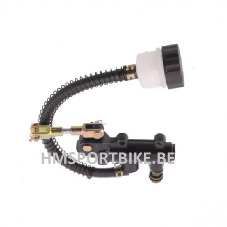 MAITRE CYLINDRE DE FREIN ARRIERE AVEC ARTICULATION & RESERVOIR EXTERNE UNIVERSEL DERBI DAX PITBIKE DIRTBIKE