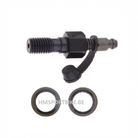 PURGEUR ETRIER MACHOIRE DE FREIN FILET 10 X 1.25 NOIR