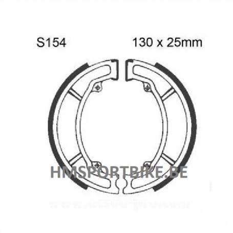 PATINS DE FREIN HONDA 130 X 25 MM