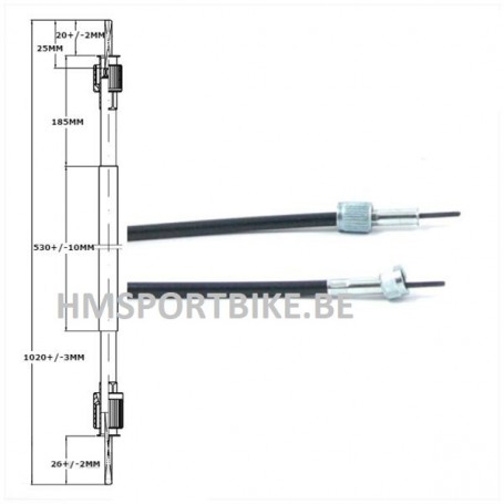 CABLE DE COMPTEUR  PEUGEOT KISBEE