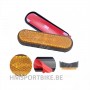 CATADIOPTRE OVALE ORANGE AVEC FIXATION DOUBLE FACE HOMOLOGUE POUR FOURCHE MOTO SCOOTER