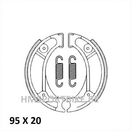 PATINS DE FREIN HONDA VISION  KYMCO DJ SYM MIO 95 x 20 IGM