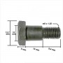BOULON RONDELLE ECROU NYLSTOP PATTE DE FREIN ARRIERE DAX SKYTEAM ZHENHUA BLUROC HERITAGE