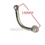SUPPORT ECHAPPEMENT CHROME GAUCHE 130MM DAX MONKEY SKYTEAM ZHENHUA TNT CITY JINCHENG