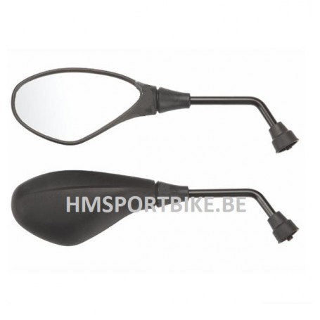 RETROVISEURS GAUCHE ET DROIT NOIR UNIVERSEL FILET 8MM