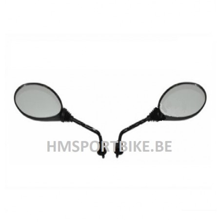 RETROVISEURS GAUCHE ET DROIT NOIR ORIGINE ZIP FILET 8MM