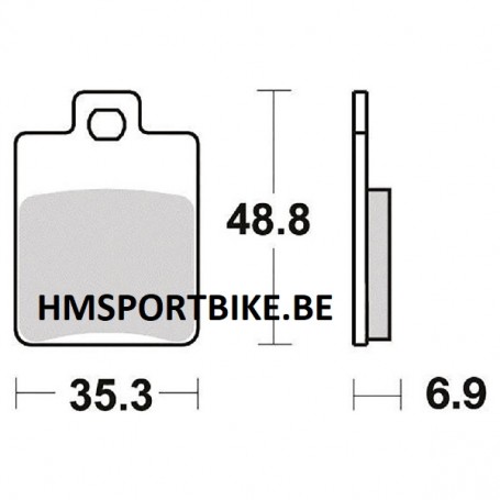 PLAQUETTES DE FREIN PERFTEC HQ SEMI-METAL R90 GILERA PIAGGIO CPI GENERIC PEUGEOT SYM PGO