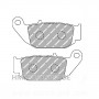 PLAQUETTES DE FREIN FERODO HONDA SUZUKI ORCAL VOGE CF MOTO