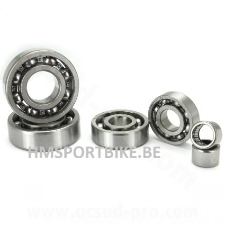 KIT 6 ROULEMENTS MOTEUR 139FMB-B ARCHIVE 50 MASH FIFTY POUR ARBRE DE BOITE EN 17.2 (6000  6001  6201  6203