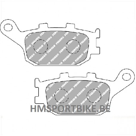 PLAQUETTES DE FREIN SEMI METAL ECO-FRICTION FERODO SUZUKI  HONDA KAWASAKI  YAMAHA