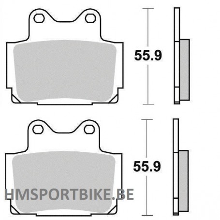 PLAQUETTES DE FREIN SEMI METAL ECO-FRICTION FERODO YAMAHA RD TDR FZR XJ