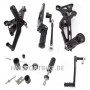 COMMANDES RECULEES POSE PIEDS CNC NOIR HONDA MSX REPLIQUES MOTRAC URBAN M3 M5