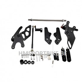COMMANDES RECULEES POSE PIEDS CNC NOIR HONDA MONKEY125 2018-2023