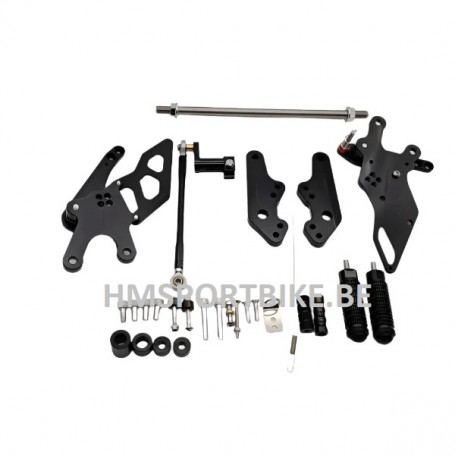 COMMANDES RECULEES POSE PIEDS CNC NOIR HONDA MONKEY125 2018-2023