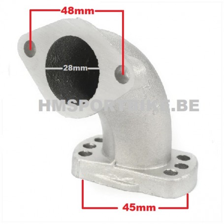 PIPE ADMISSION 28MM 4T ORIENTABLE 3 POSITIONS DAX MONKEY SKYTEAM YX LIFAN