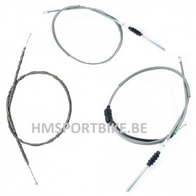 CABLES GAINES GRISES DAX ST50 CT50 ST70 CT70 K1-K3 KIT POUR ACCELERATEUR FREIN AVANT & ARRIERE