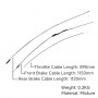 CABLES GAINES GRISES DAX ST50 CT50 ST70 CT70 K1-K3 KIT POUR ACCELERATEUR FREIN AVANT & ARRIERE