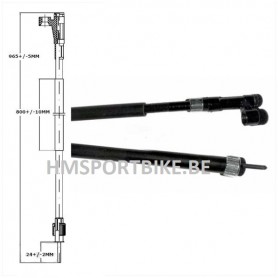 CABLE DE COMPTEUR KYMCO AGILITY 10 POUCES