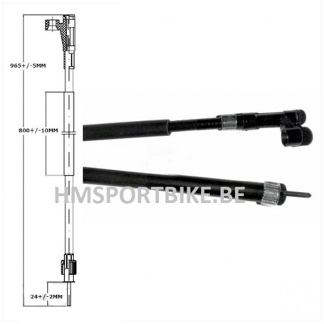 CABLE DE COMPTEUR KYMCO AGILITY 10 POUCES