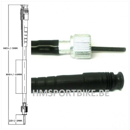 CABLE DE COMPTEUR HONDA / SCOOPY / SH50 / KYMCO SUPER9 / VITALITY