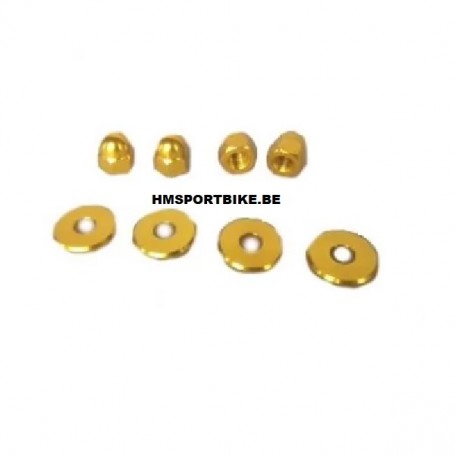 JEU ECROUS RONDELLES ALU GOLD AMORTISSEURS DAX MONKEY SKYTEAM ZHENHUA JINCHENG