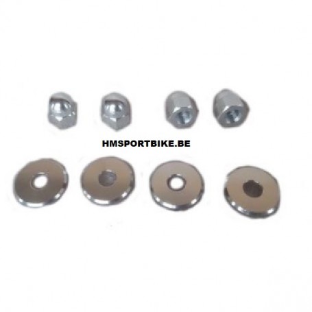 JEU ECROUS RONDELLES ALU SILVER AMORTISSEURS DAX MONKEY SKYTEAM ZHENHUA JINCHENG