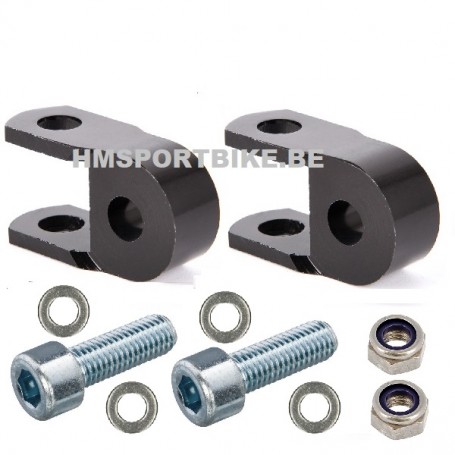 REHAUSSES AMORTISSEURS 30MM ALU NOIR DAX MONKEY SKYTEAM ZHENHUA JINCHENG