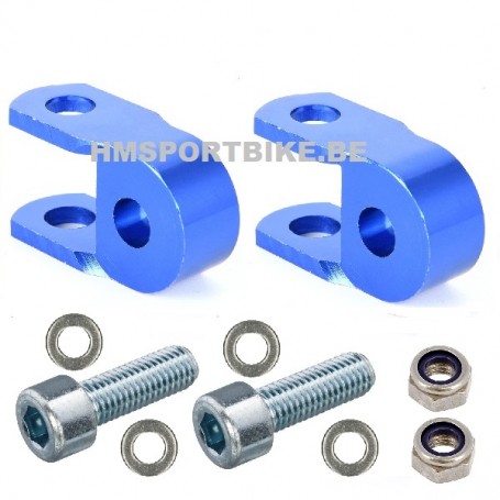 REHAUSSES AMORTISSEURS 30MM ALU BLEU DAX MONKEY SKYTEAM ZHENHUA JINCHENG