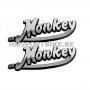 STICKERS BADGE MONKEY RELIEF CHROMES