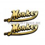 STICKERS MONKEY RELIEF GOLD