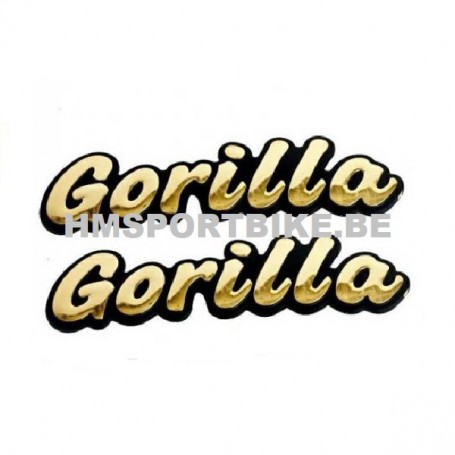 STICKERS GORILLA RELIEF GOLD